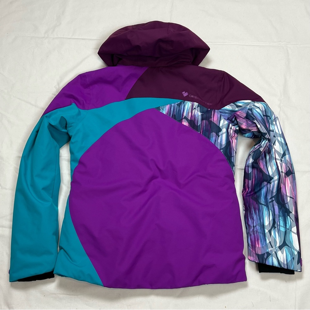 OBERMEYER ASPEN Tabor Insulated Hooded Ski Jacket Teen Girls Size XL 18 Purple - Picture 3 of 11